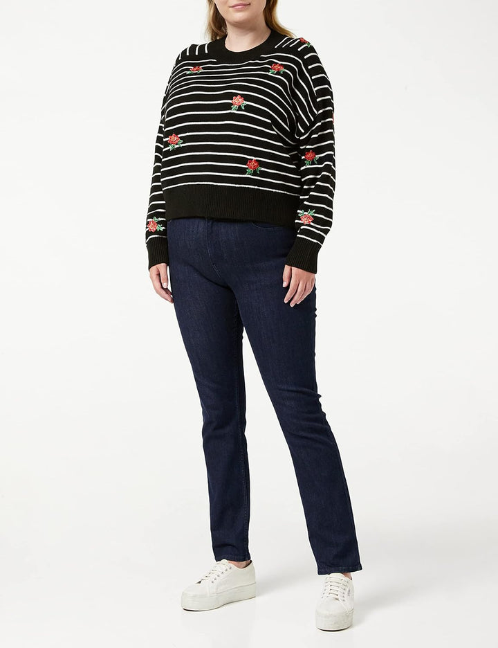 Desigual Damen JERS_Saint Tropez Pullover M Schwarz, M Schwarz