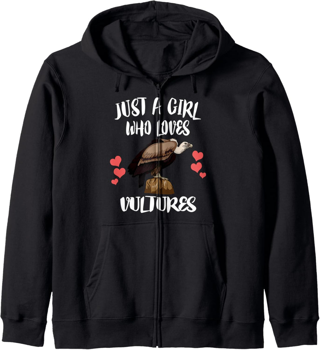 Just A Girl Who Loves Vultures Birds Kapuzenjacke