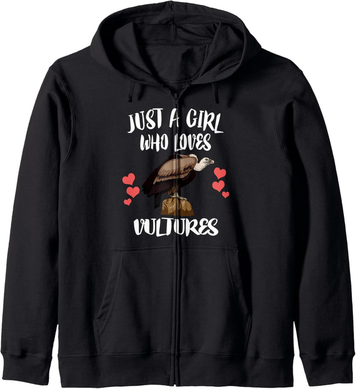 Just A Girl Who Loves Vultures Birds Kapuzenjacke
