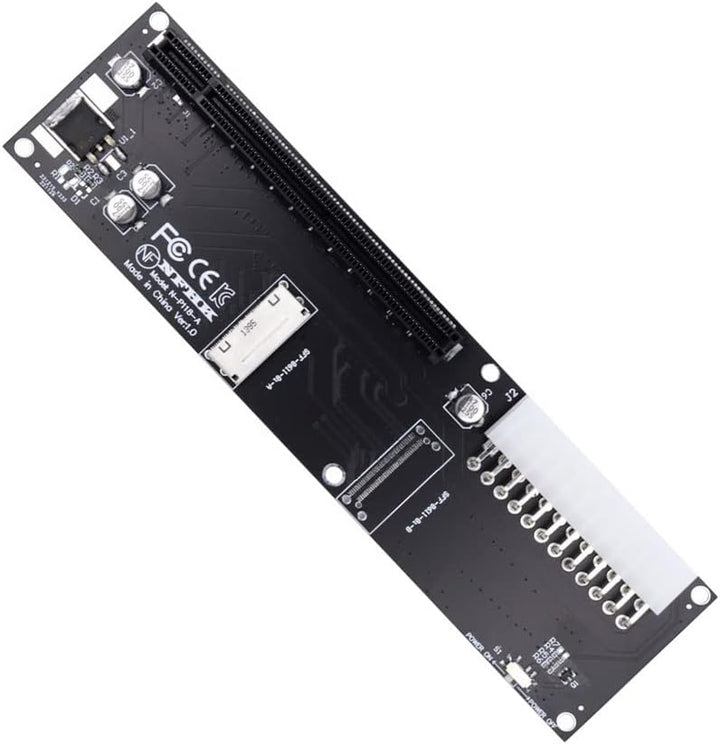 xiwai Oculink SFF-8612 8611 8X auf 16x PCIE PCI-Express Adapter mit ATX 24pin Power Port für Mainboa