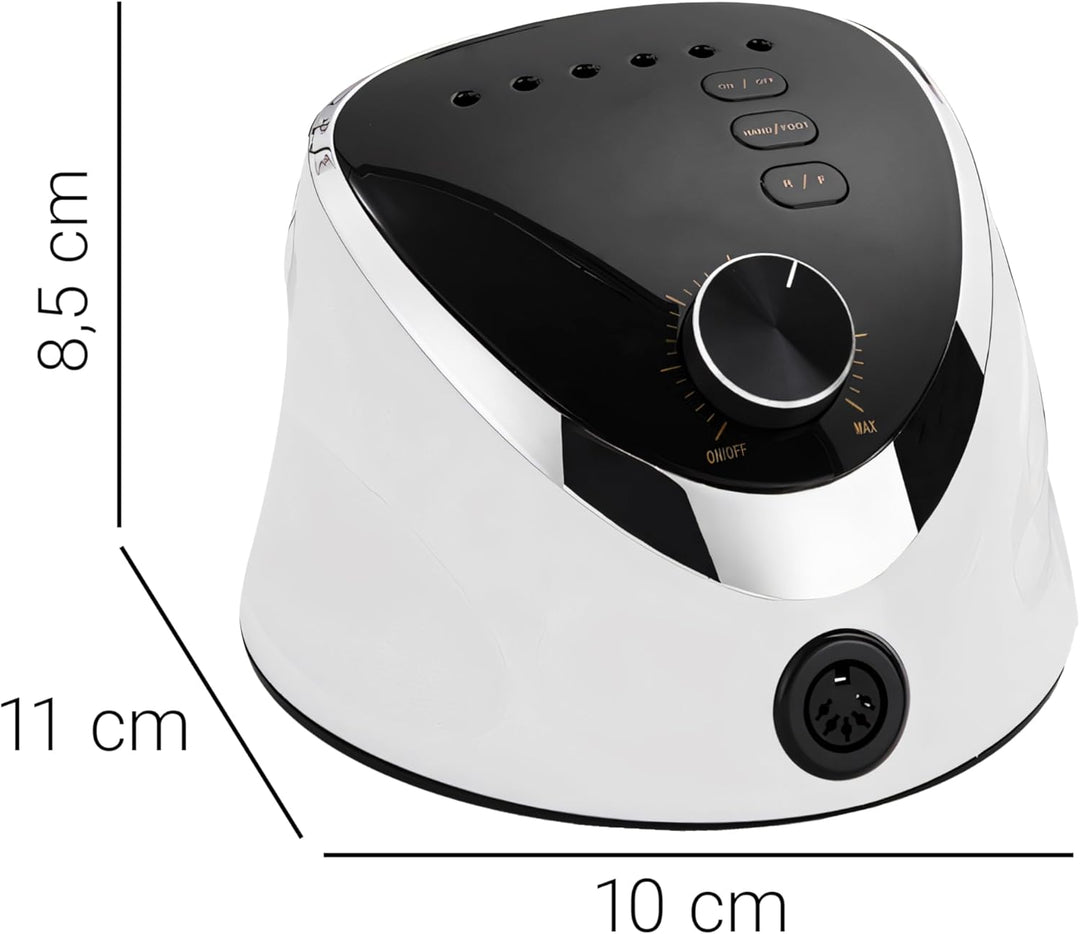 Retoo Nagelfräser Elektrische 35000 U/Min Professionelle Nagelfeile mit LED Display Fräser für Gelnä