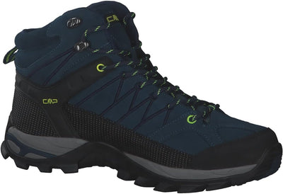 CMP Herren Rigel Mid Shoe Wp Trekking-& Wanderstiefel 47 EU Blue Ink Yellow Fluo, 47 EU Blue Ink Yel