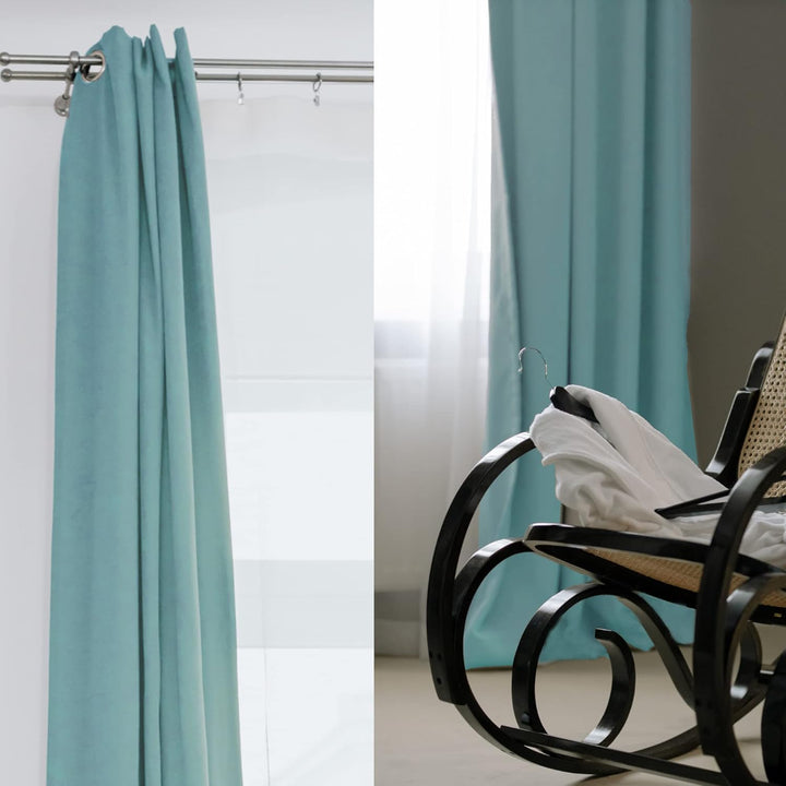 Cleanlevel EST 2016 Verdunklungsvorhang mit Ösen 140cm x 245cm Vorhang Blickdicht Thermo Gardine Wär