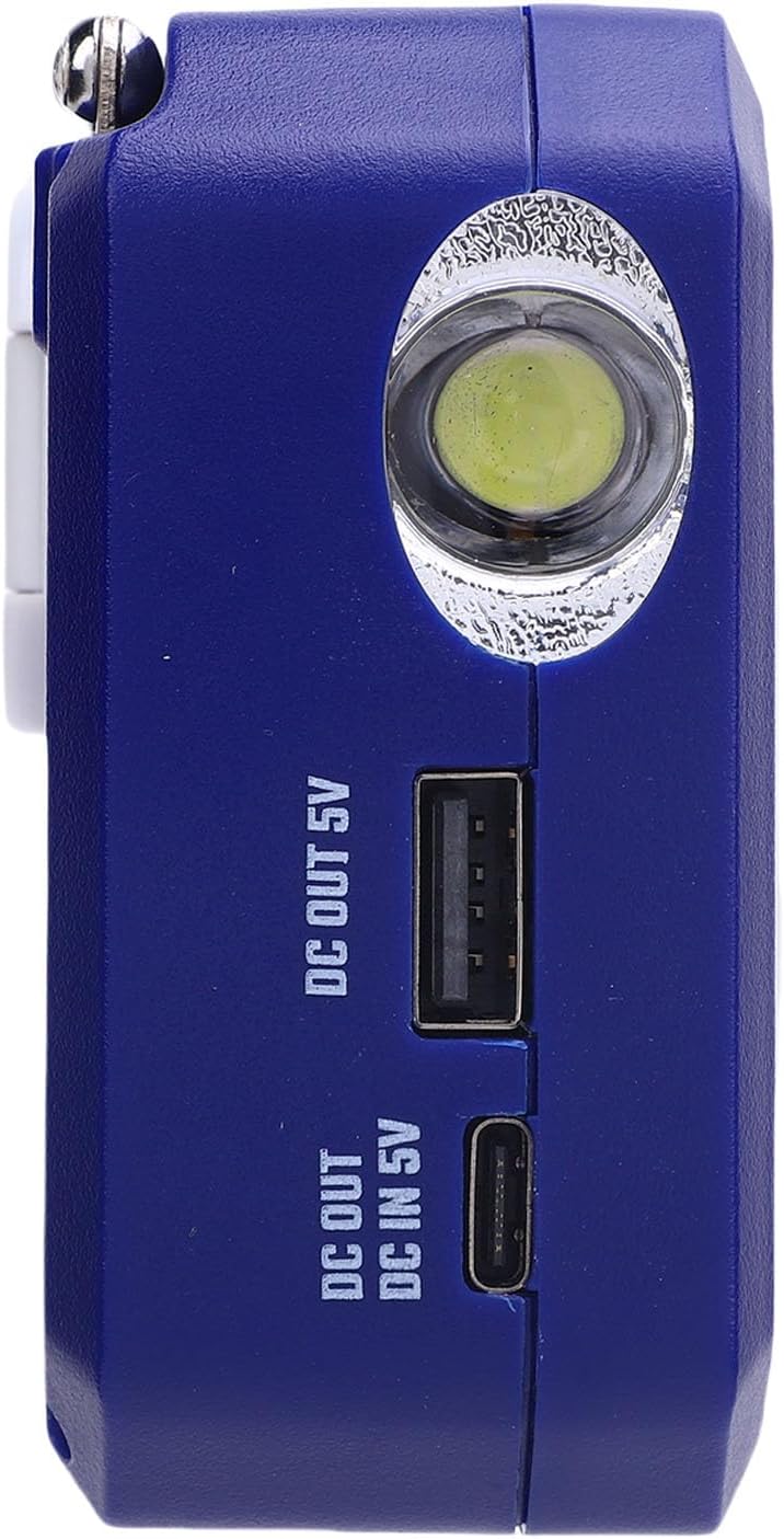 Emergency Radio Handkurbel, Solarantrieb AM FM -Radio mit LED Taschenlampe Notfallalarm für Home Cam