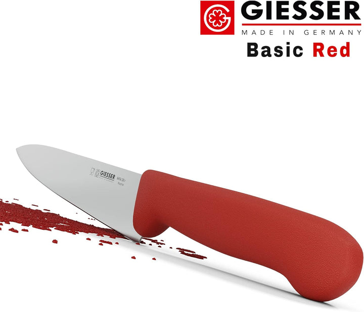 Giesser seit 1776 - Made in Germany - Tranchiermesser rot, Basic Red, Klinge 20 cm, rutschfest, schm