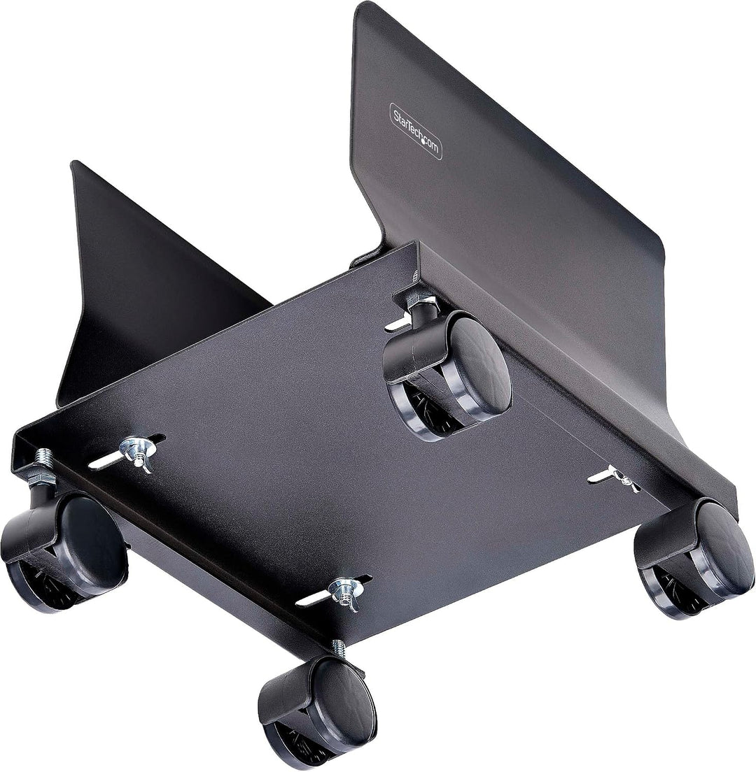 StarTech PC Ständer auf Rädern, Tragkraft 21kg (CPUMOBILESTND) | Rollwagen, Einstellbar, Computerstä