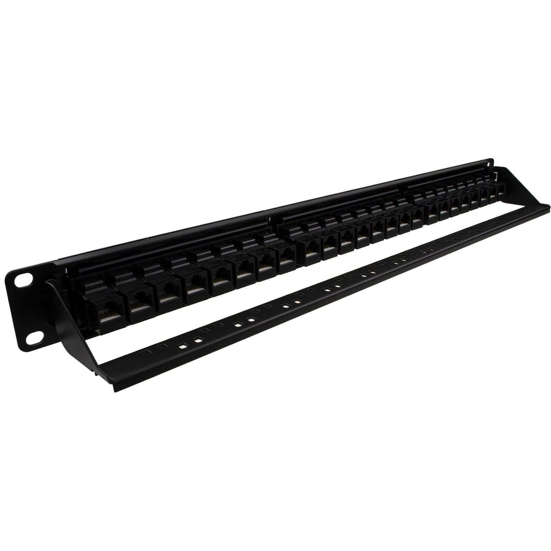 kenable 24 Port RJ45 CAT5e Bei Leine Pass Durch Kupplung 19 inch Patchkabel Panel [Cat5E], Cat5E