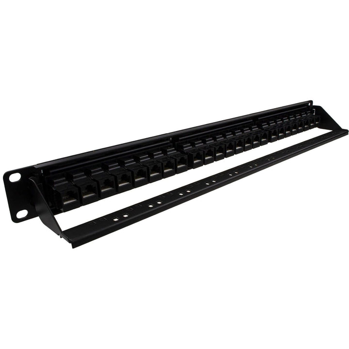kenable 24 Port RJ45 CAT5e Bei Leine Pass Durch Kupplung 19 inch Patchkabel Panel [Cat5E], Cat5E