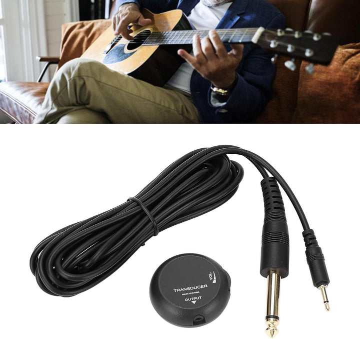 Mini-Piezo-Tonabnehmer, Mikrofon-Wandler-Tonabnehmer, Selbstklebender Piezo-Tonabnehmer für Akustikg