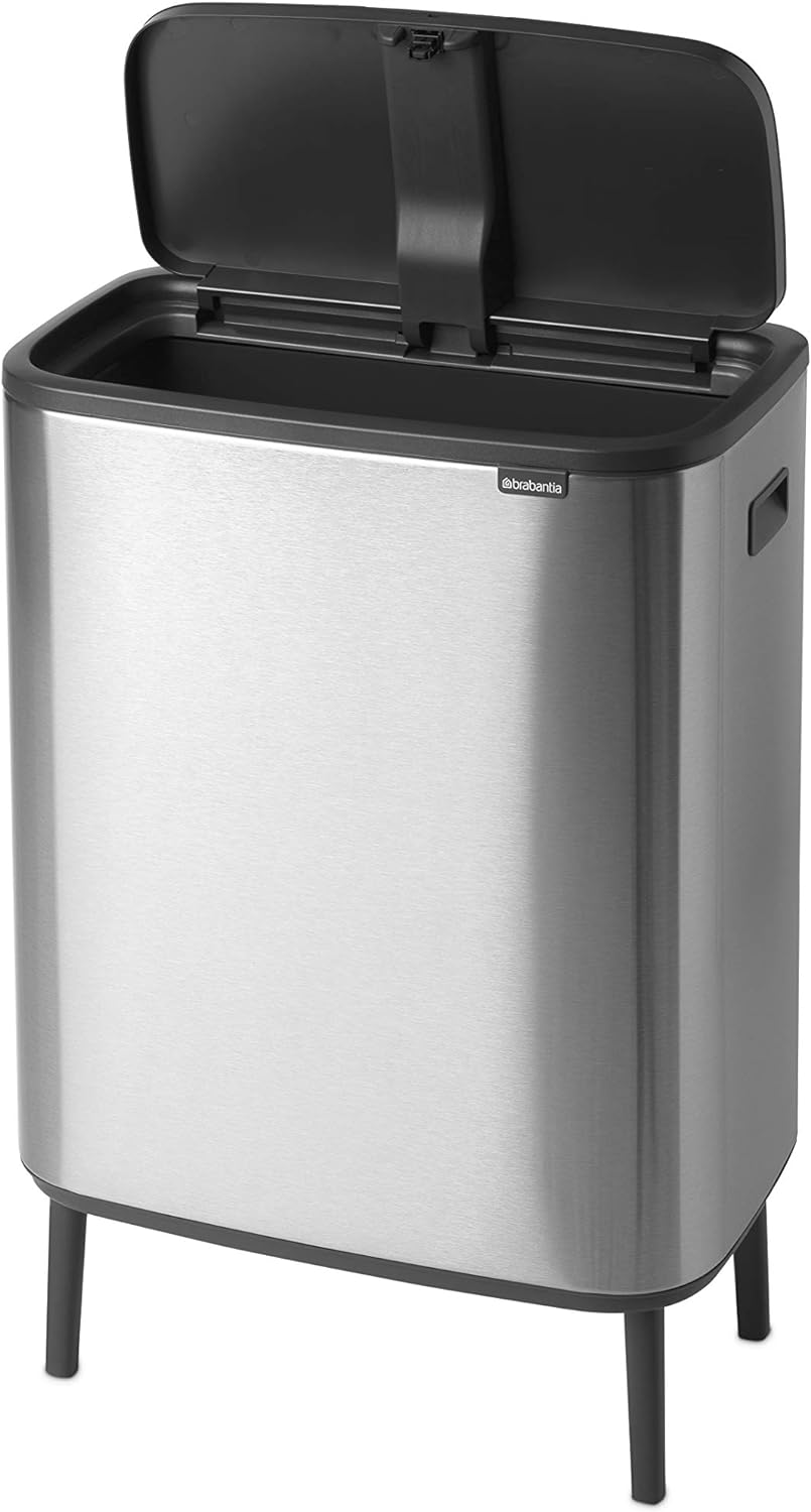 Brabantia Bo Touch Bin Hi, Matt Steel, Fingerprint Proof, 60L 1 Inneneimer (60L) Matt Steel Fingerpr
