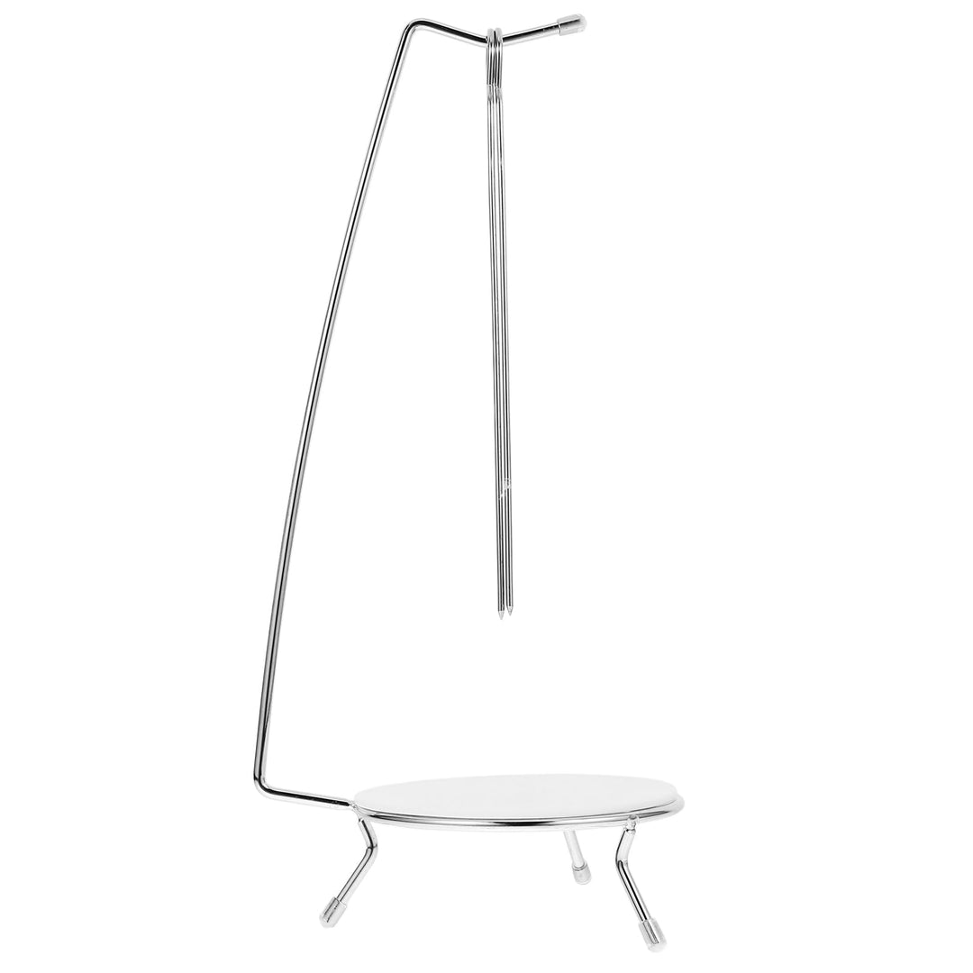 BESTYASH Edelstahl Grillspiess Halter 36X13X13Cm Mit Kebab Aufhängung Für Fleischspiesse Grillzubehö