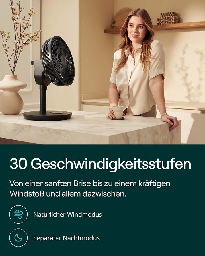 Duux Whisper Flex 2 Smart Ventilator – flüsterleise 13 dB – Nachtmodus & Timer – höhenverstellbar (5