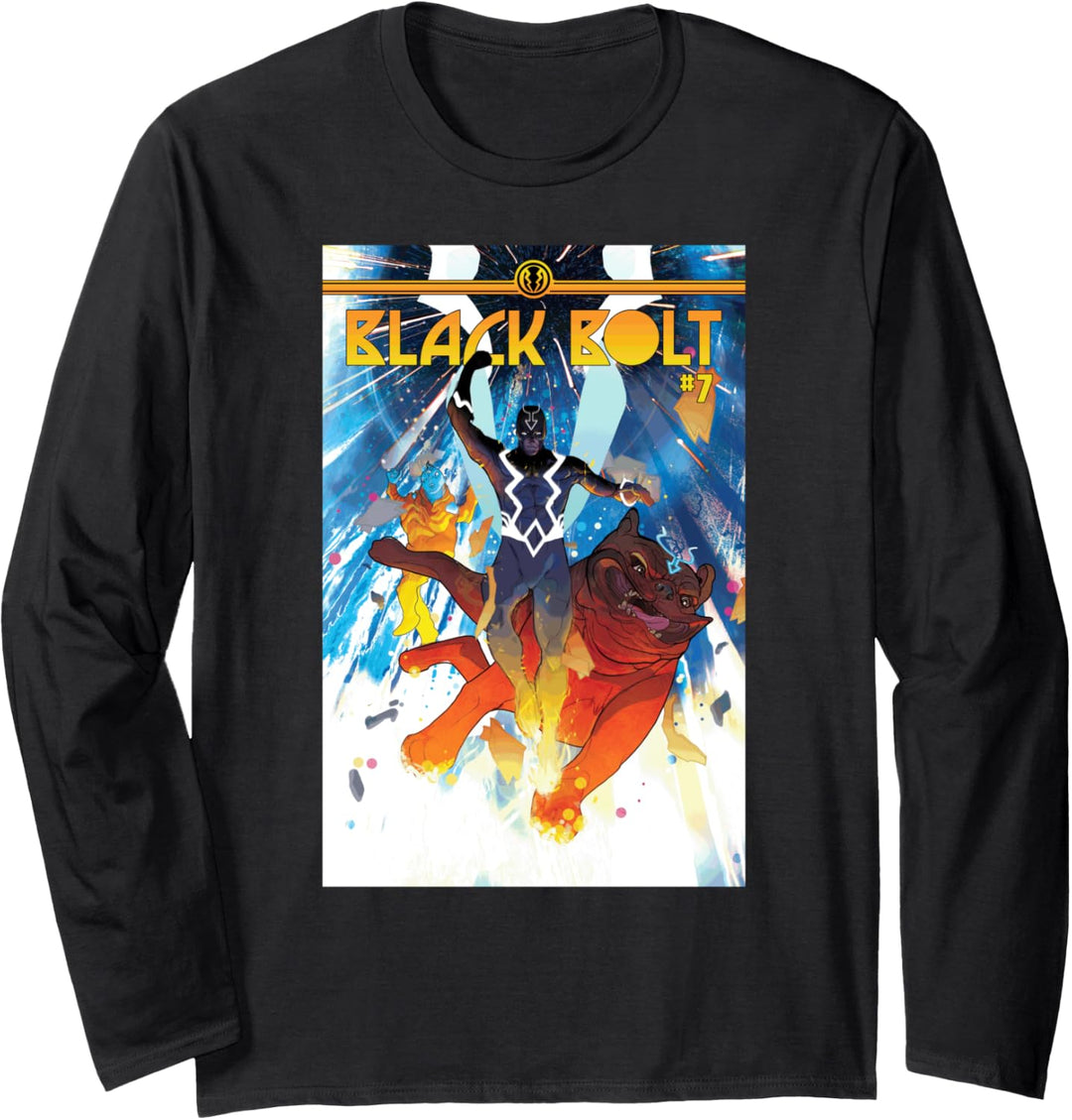 Marvel Black Bolt #7 Comic Book Cover Langarmshirt