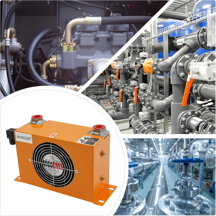 HydrauliköLküHler LuftgeküHlt Kondensator DC12V 170mm KüHlküHler 2300kcal/H Kompakt öL-LuftküHler Fü