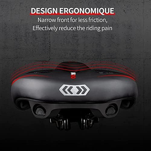 YOUNGDO Fahrradsattel Gel, Fahrradsitz mit Stossdämpfend und Atmungsaktiv, Ergonomisch Fahrrad Satte