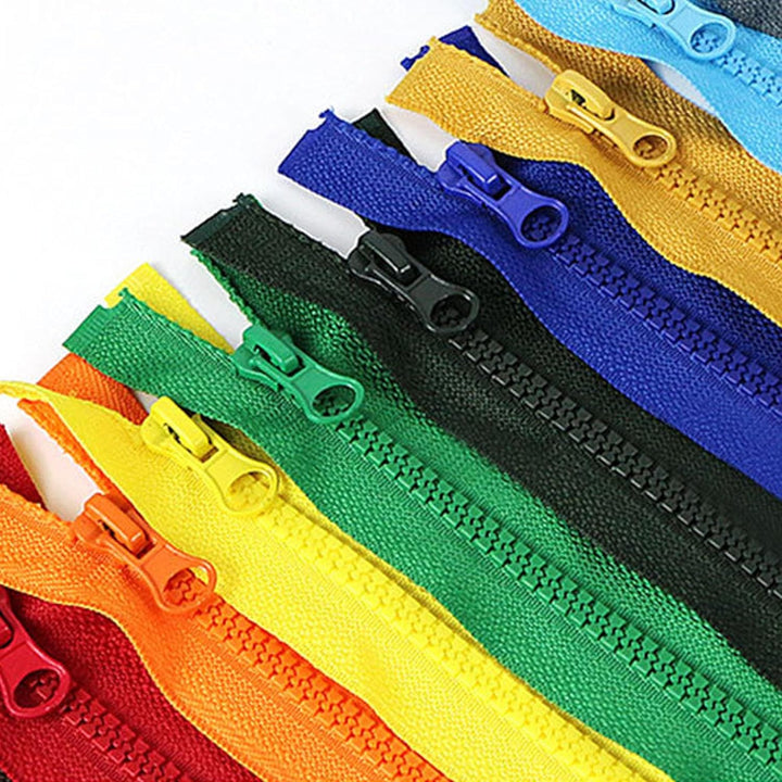 ftiemlovde 7 Farben 5mm ReissVerschluss Teilbar Verschiedene LäNgen,#5 Bunt Reissverschluss 20cm 35c