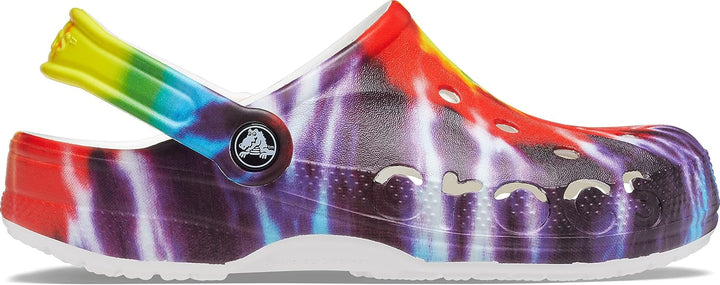 Crocs Unisex Baya Graphic Clog 39/40 EU Multi Tie Dye, 39/40 EU Multi Tie Dye