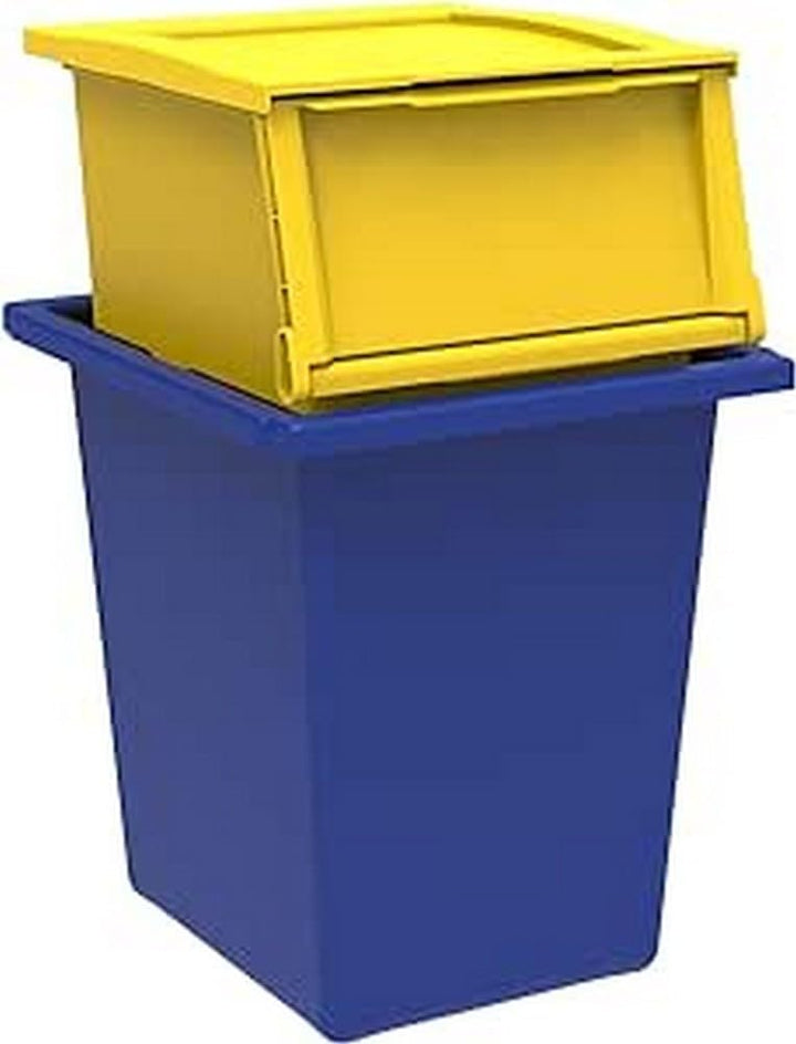 TERRY, Ecobin 25+30 Set 2 Behälter für die Abfalltrennung. Farbe: Gelb und Blau, 25 L + 30