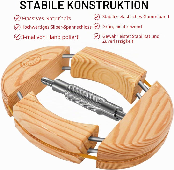 HAIBEIR 4-Wege-Hutspanner aus Holz,für Erwachsene, Einheitsgrösse von 7-1/2 bis 9-1/2, einfach und e