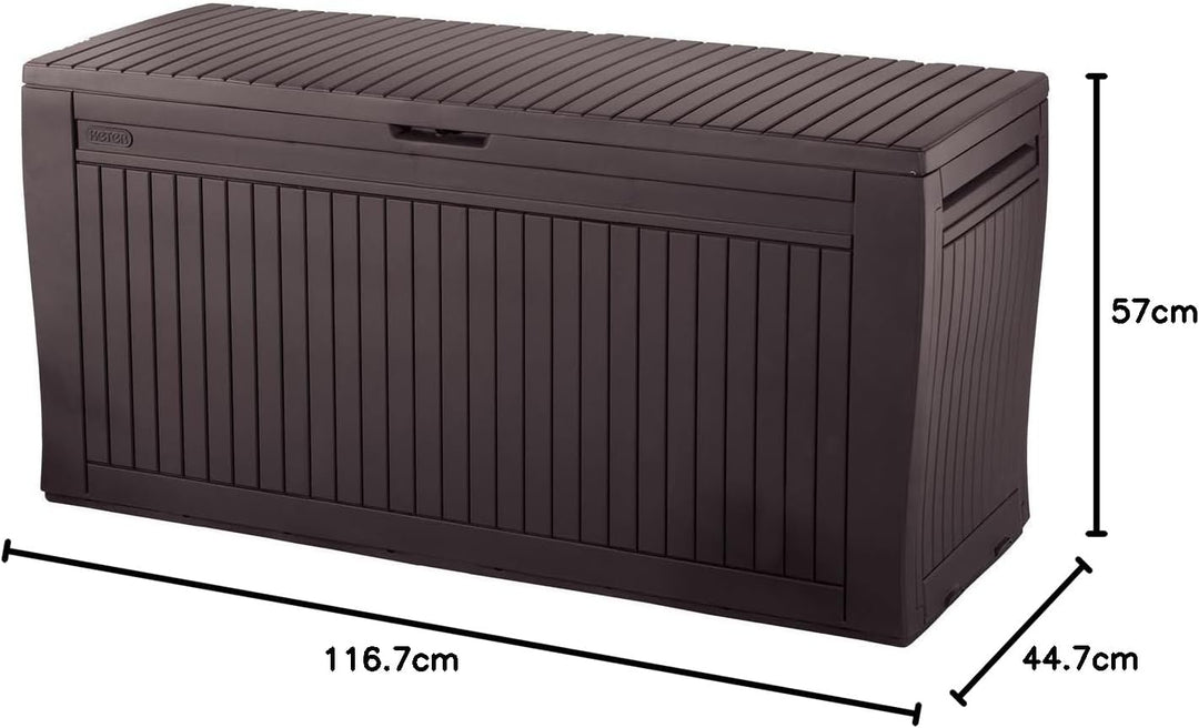 Koll Living Gartenbox mit 270 Liter Fassungsvermögen - wetterfester Stauraum, der Inhalt bleibt troc