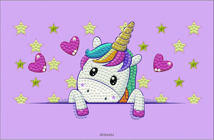 DIAMOND DOTZ DOTZIES 2593233 Original 5D Diamond Painting Set, Einhornbaby, DIY Kreativ-Mal-Kit für
