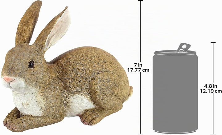 Design Toscano Bashful, der liegende Hase, Liegende Hasenfigur, Bashful