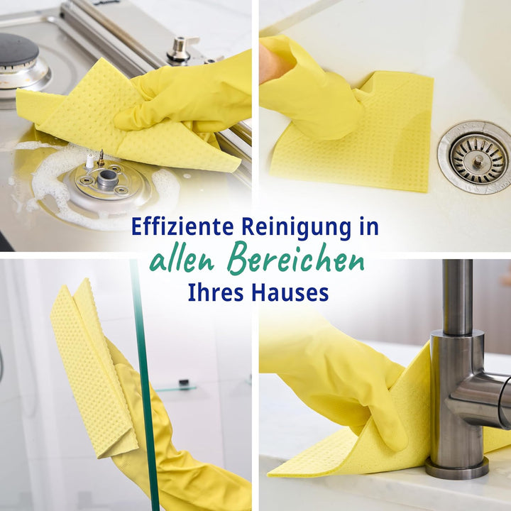 Spontex The Essentials Schwammtücher | Super saugfähige Geschirrtücher zum Wischen und Reinigen | 10