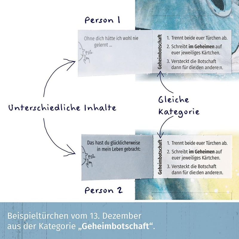 PaarMinuten Adventskalender 2024 – neu von Paarzeit. 24 Erlebnisse, echte Verbundheit für Paare, pas