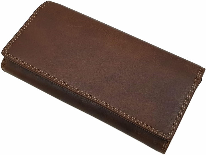 Grosse Rindleder Damen Geldbörse/Geldbeutel/Portemonnaie/Geldtasche mit Schmetterling-Motiv oder ohn