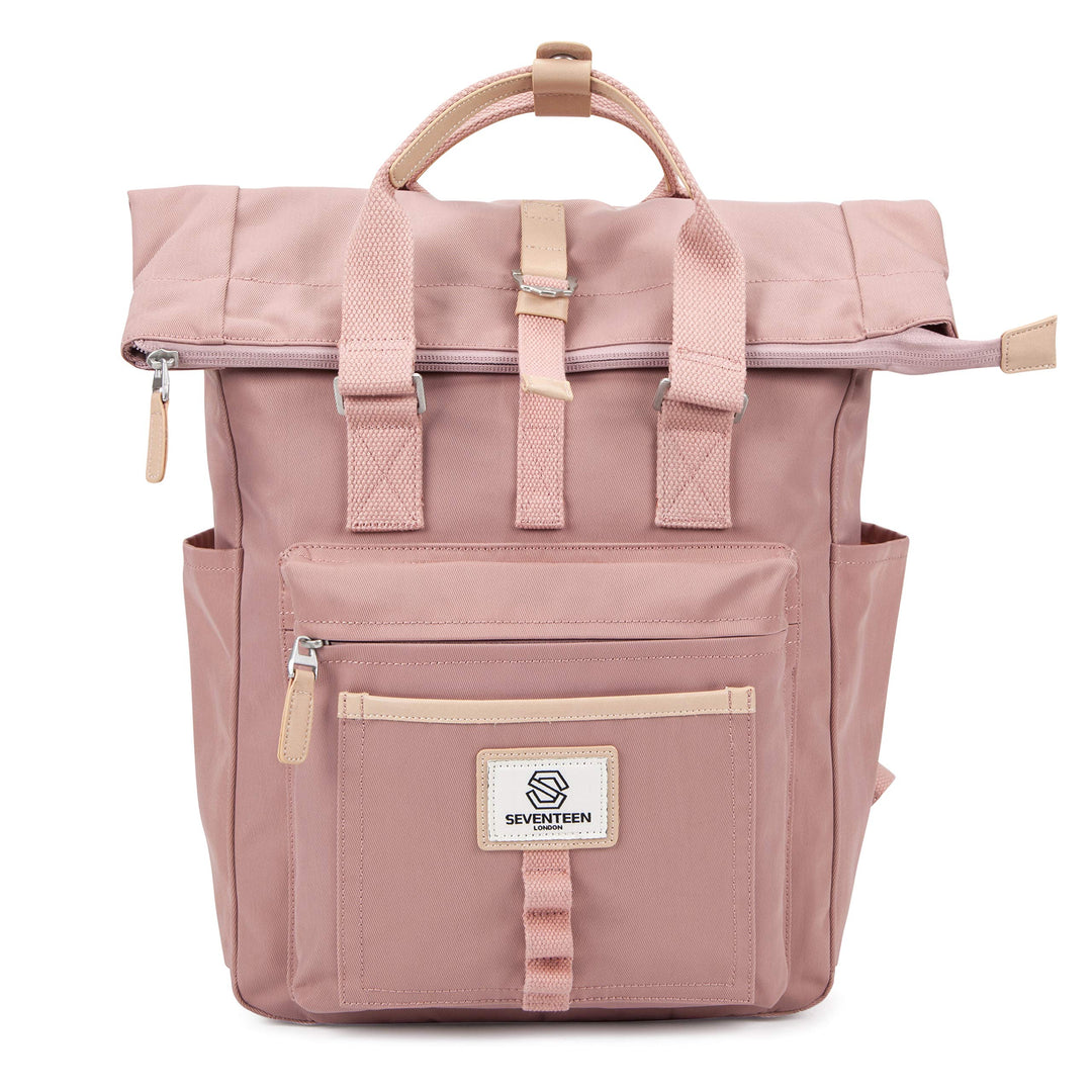 SEVENTEEN LONDON – Moderner und stilvoller ‘Canary Wharf’ Rucksack mit einem klassischen gefalteten