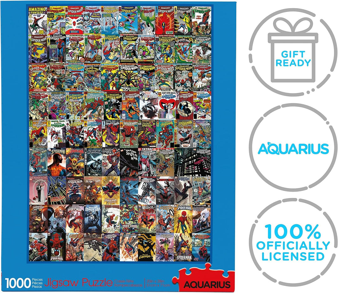 AQUARIUS Marvel Spider-Man Puzzle (1000 Piece Jigsaw Puzzle) - Glare Free - Precision Fit - Virtuall