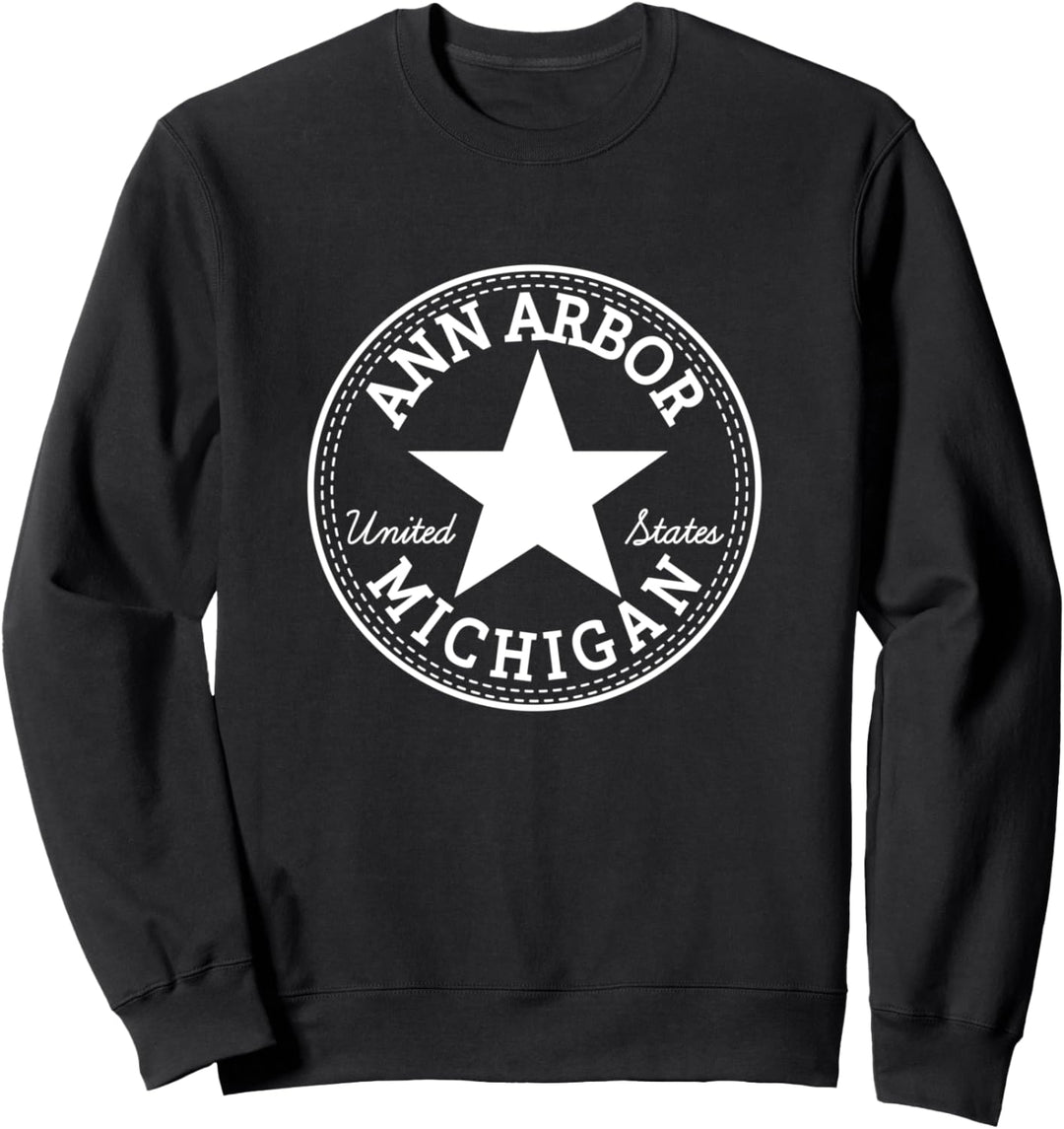 Ann Arbor Michigan USA United States Traveler outdoor Outfit Sweatshirt