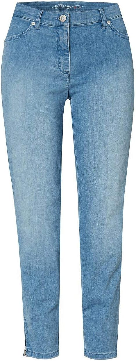 TONI Damen 7/8-Jeans »Perfect Shape« mit Saumzippern 36 Bleached