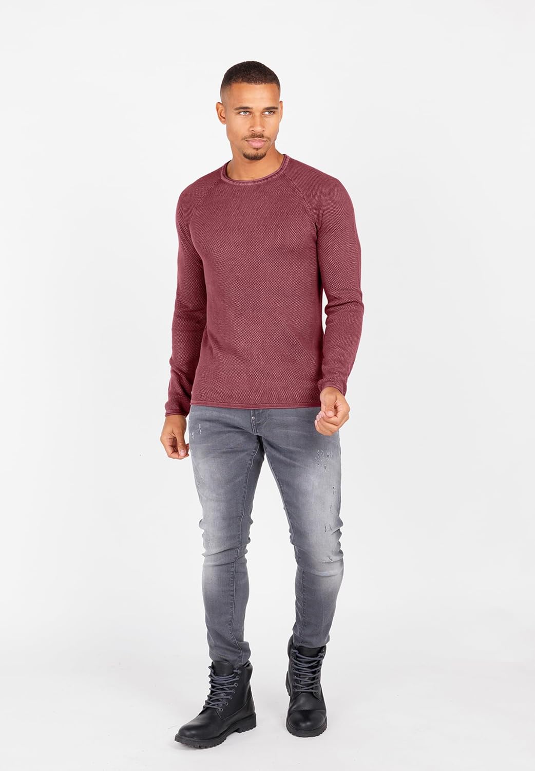 KEY LARGO Herren MST Thomas Pullover S Bordeaux Red (1303), S Bordeaux Red (1303)