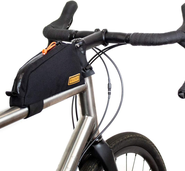 RESTRAP Top Tube Bag Gepäcktasche Fahrradgepäckzubehör, Schwarz, 30.48 x 15.24 x 7.62 cm