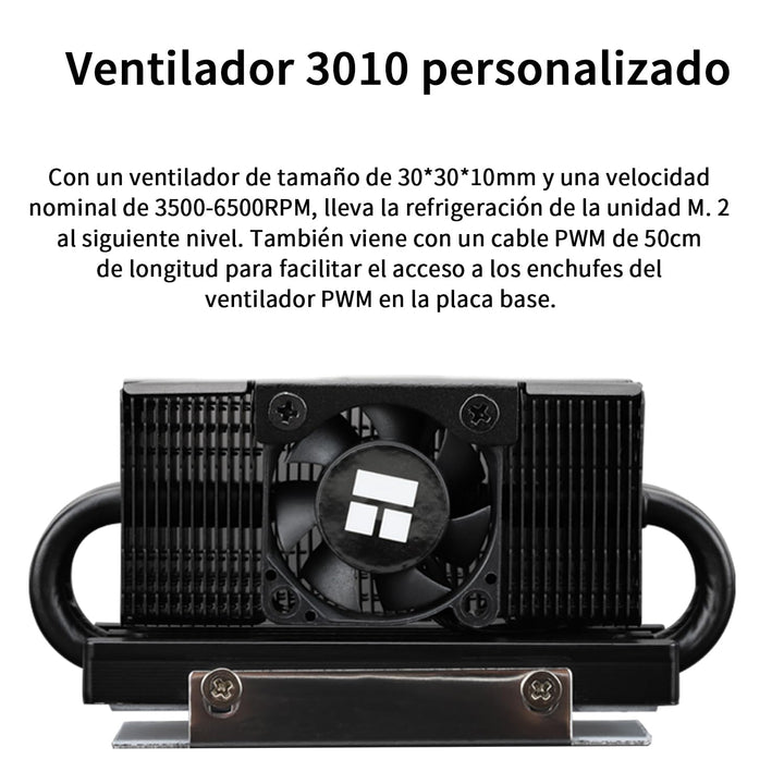 Thermalright HR10 2280 PRO Black SSD Kühler,Doppelseitiger Kühlkörper,Mit 4×5mm Heatpipes AGHP Tochn