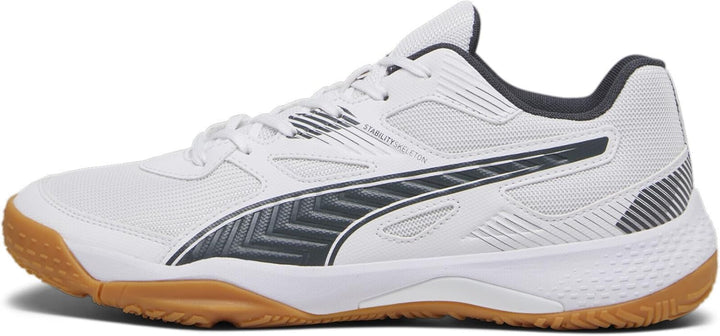 PUMA Herren Solarflash Ii Indoor Court Shoe 37 EU Puma White Shadow Gray Gum, 37 EU Puma White Shado