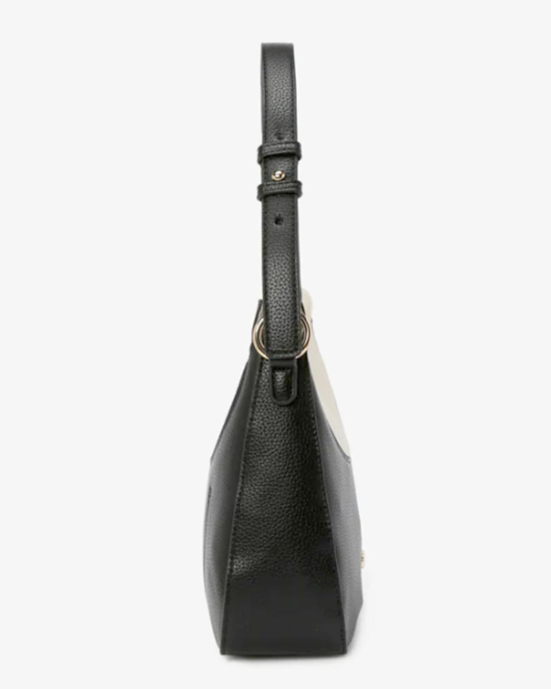 L.CREDI Hobo-Bag LILIEN Damen-Umhängetasche Colorblock 27x9x22 Schwarz, Schwarz