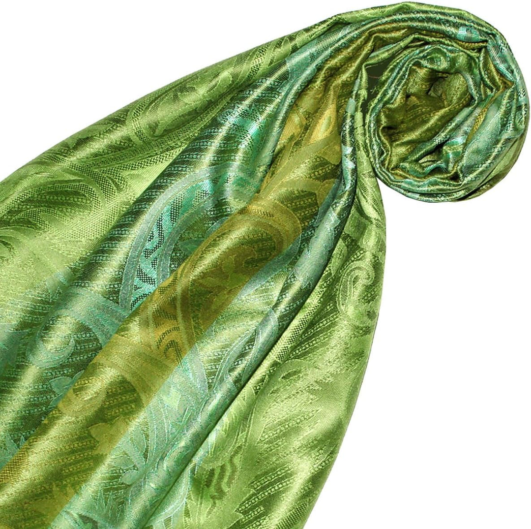 Lorenzo Cana Damen Pashmina Schal Schaltuch jacquard gewebt 100% Seide 70 x 190 cm Paisley Seidensch
