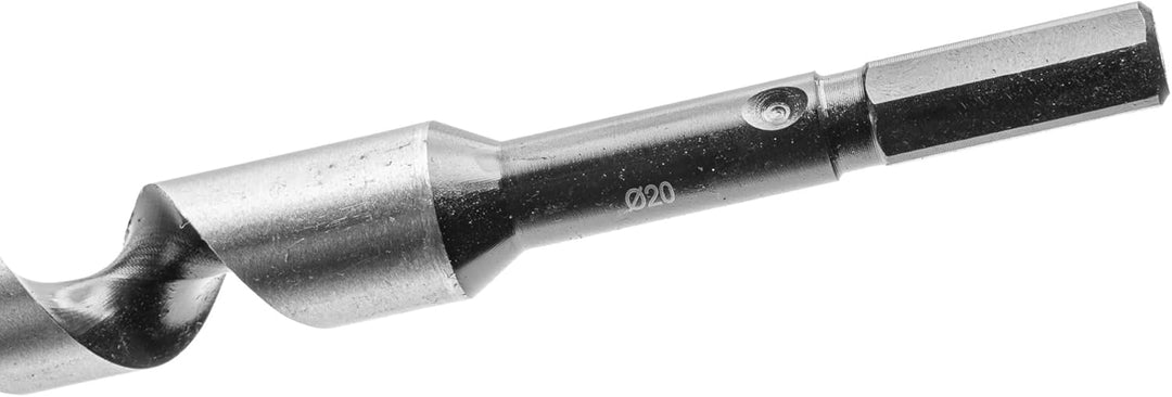 ENT 41057 Schlangenbohrer WS, Durchmesser (D) 20 mm, NL 250 mm, GL 320 mm, S 12 mm 6-kant D=20 / NL=