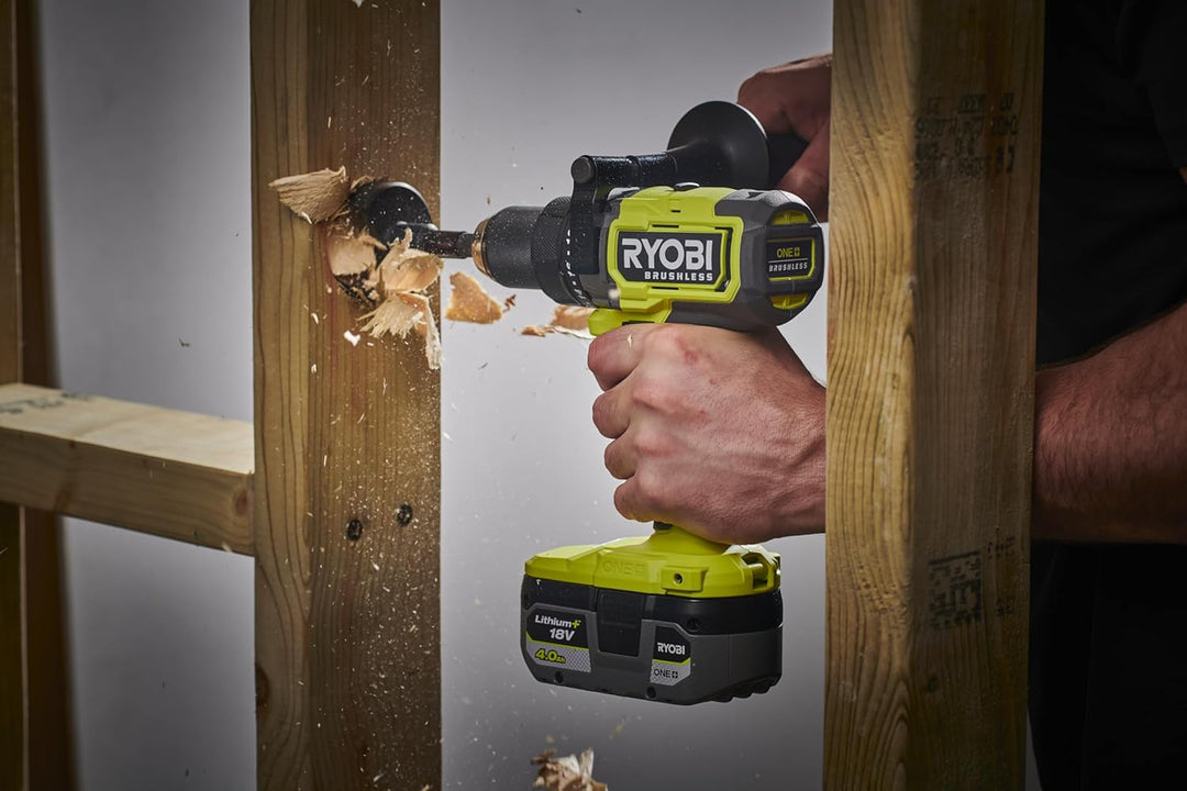 RYOBI 18 V ONE+ Brushless Akku-Schlagbohrschrauber RPD18BL2-0, max. Drehmoment 95 Nm, 24 Drehmomente