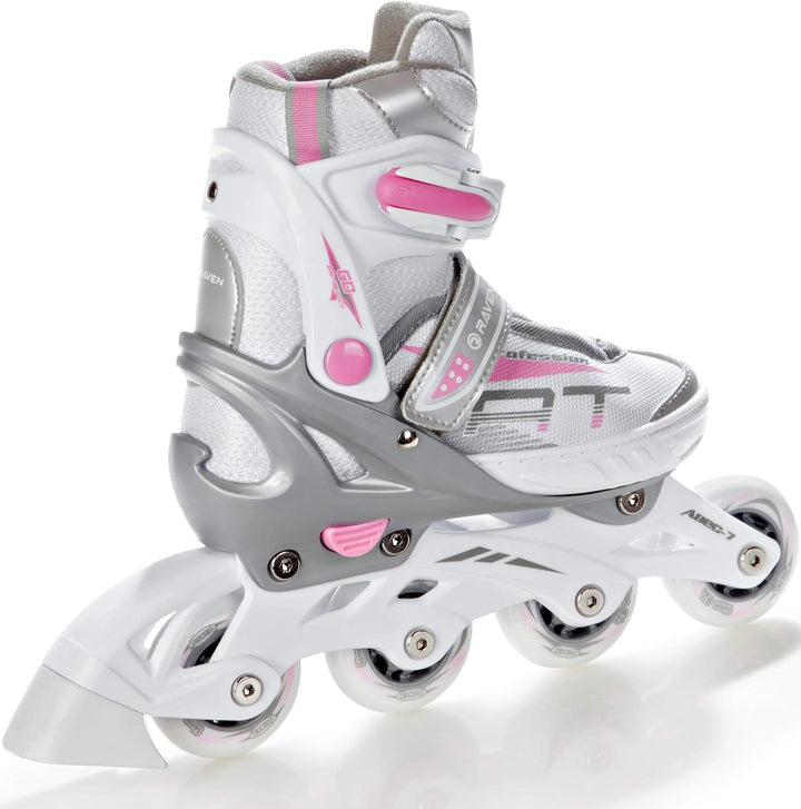 RAVEN Profession 2in1 Schlittschuhe Inlineskates Inliner für Kinder und Erwachsene verstellbar, 31-3