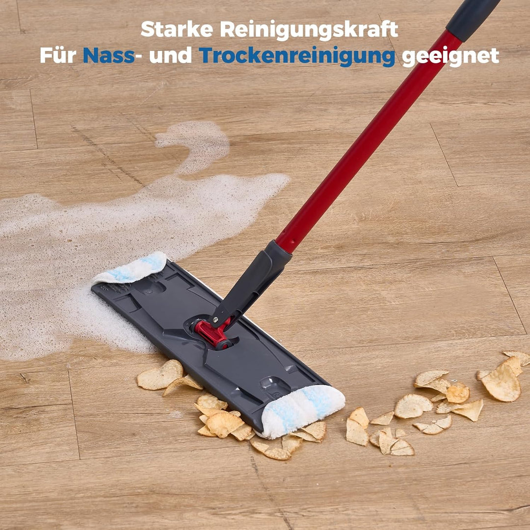 10 Stück für Vileda H2PrO Bodenwischer Ersatzbezug, Mikrofaser Wischmopp Bezug für alle Hartböden, M