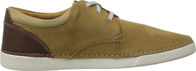 Clarks Herren Gereld Lace Sneaker 41.5 EU Dunkler Sand Wildleder, 41.5 EU Dunkler Sand Wildleder