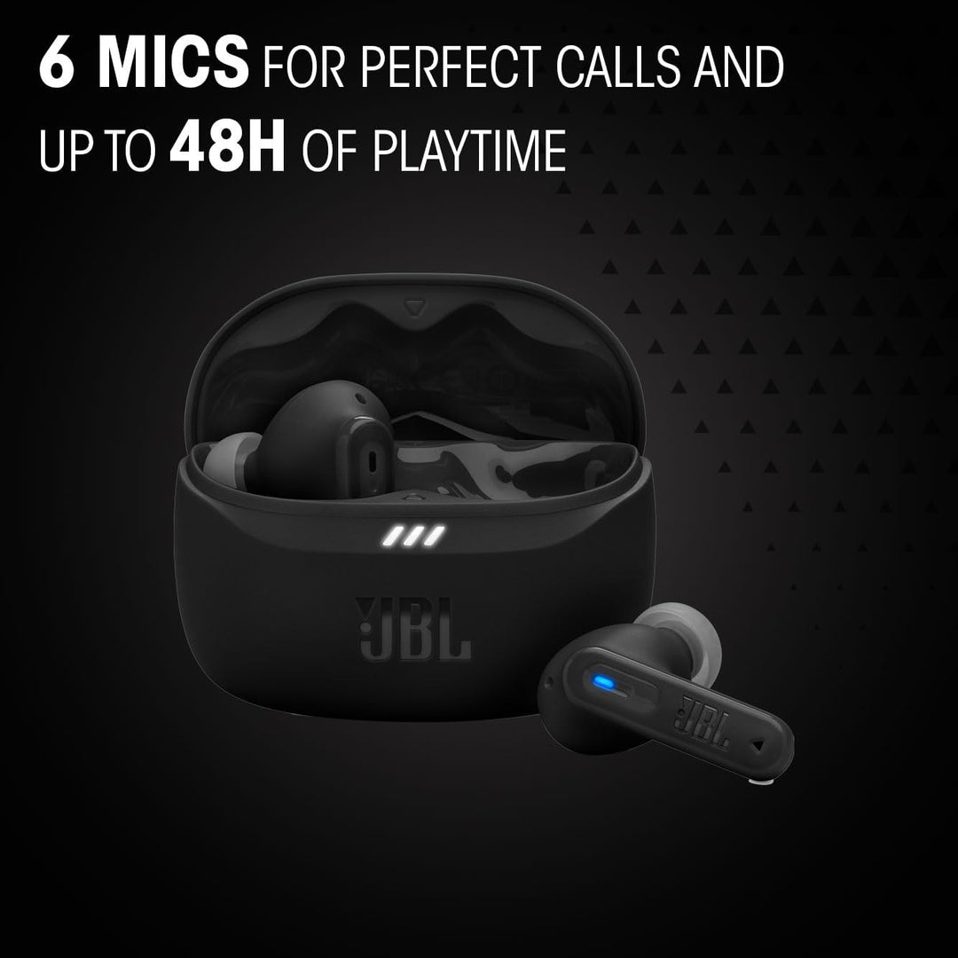 JBL Tune Beam 2, Kabellose Bluetooth-In-Ear-Kopfhörer mit Noise-Cancelling, 48 h Wiedergabezeit, IP5