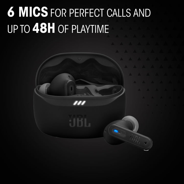 JBL Tune Beam 2, Kabellose Bluetooth-In-Ear-Kopfhörer mit Noise-Cancelling, 48 h Wiedergabezeit, IP5
