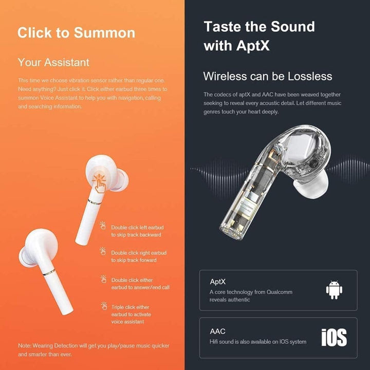 Haylou T19 - Wireless Earphones White