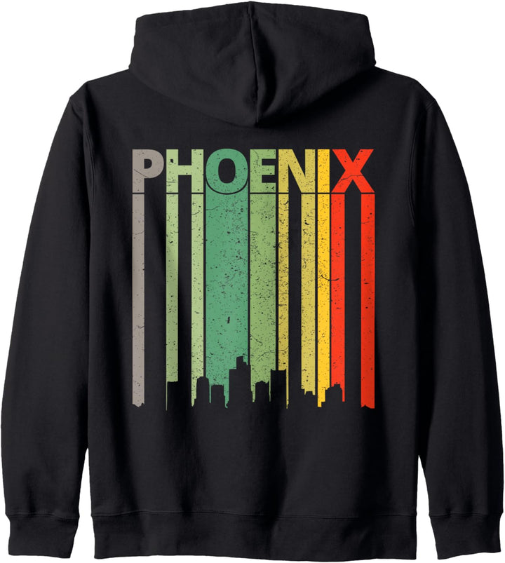 Phoenix Shirt | 80's Vintage Retro Phoenix Skyline Kapuzenjacke