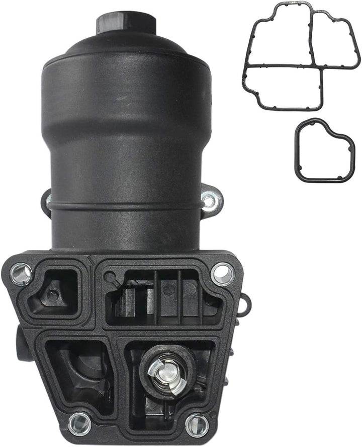 Huiruhy Ölfiltergehäuse Ölfilter Ölkühler Kompatibel mit A3 A4 A6 Q5 TT 1.6 2.0 TDI 03L115389G 03L11