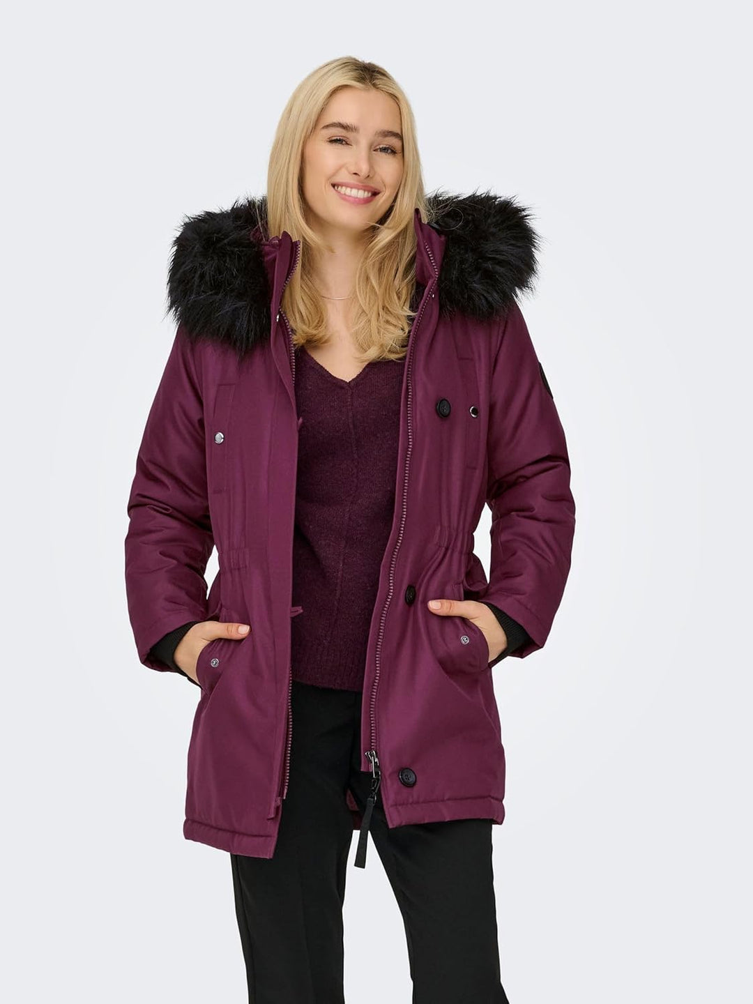 ONLY Female Langer Parka ONLIRIS Langer Parka M Fig, M Fig